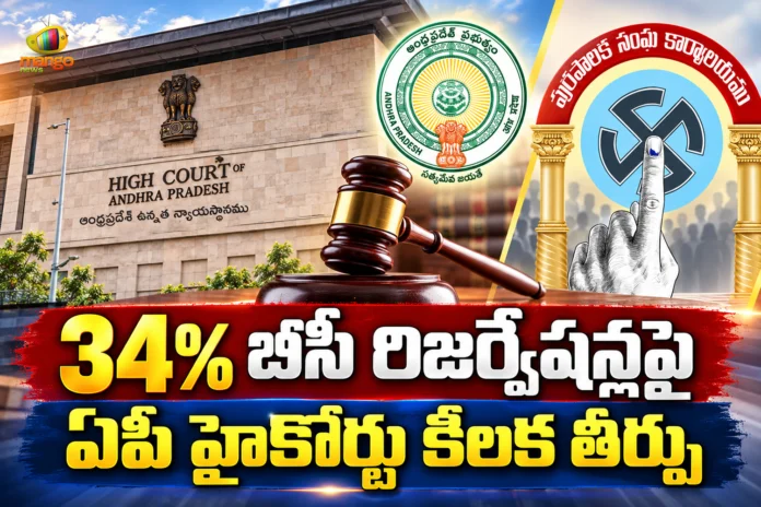 AP High Court Quashes Govt Orders on 34% BC Reservation in Local Body Elections