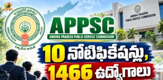 APPSC Releases 10 Preliminary Notifications To Fill 1,466 Vacancies Across Departments