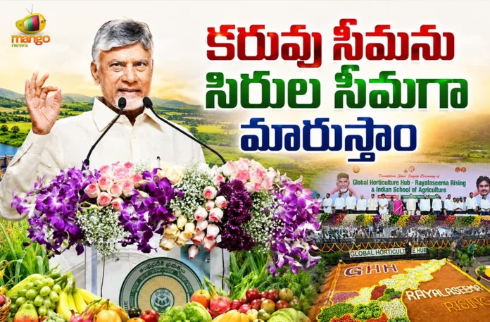 CM Chandrababu Launches Rayalaseema Horticulture Hub Project With Rs.1 Lakh Cr in Madanapalle CM Chandrababu Launches Rayalaseema Horticulture Hub Project With Rs.1 Lakh Cr in Madanapalle