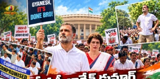 LoP Rahul Gandhi Climbs Barricades During INDIA Bloc March to EC Office in Delhi