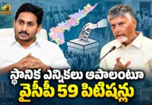 CM Chandrababu Alleged YSRCP Files 59 Petitions to Stop Local Body Polls