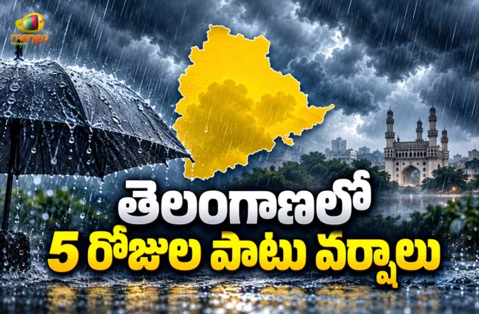 IMD Predicts Light to Heavy Rains for Next 5 Days in Telangana
